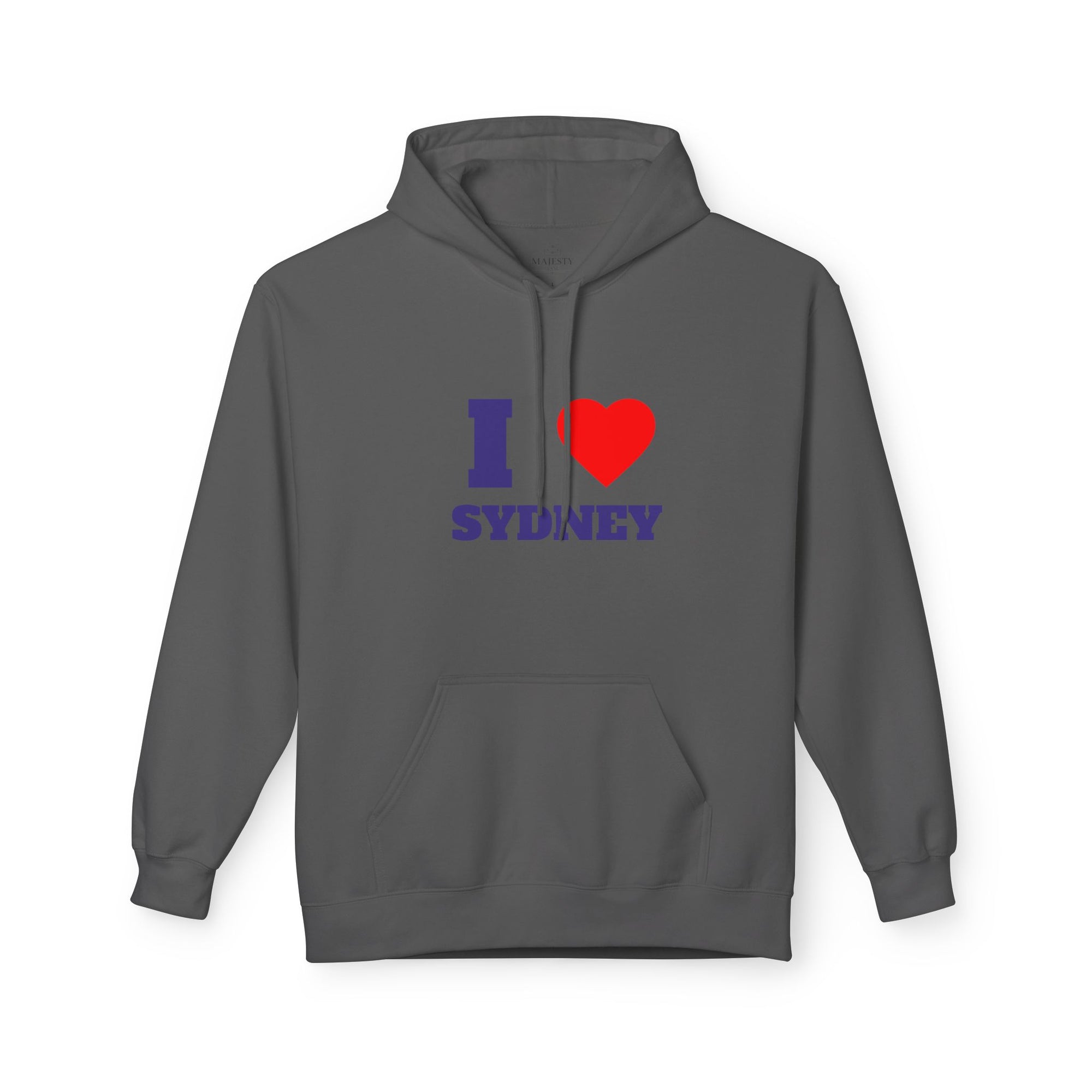 'I Love Sydney' Unisex Softstyle Fleece Hoodie, Cozy Gift, Streetwear, Unique Fashion, Casual Wear, Lounge Essential