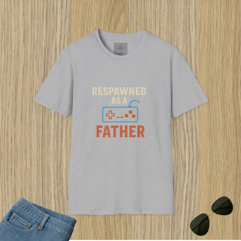 Respawned as a Father T-Shirt, Softstyle Tee