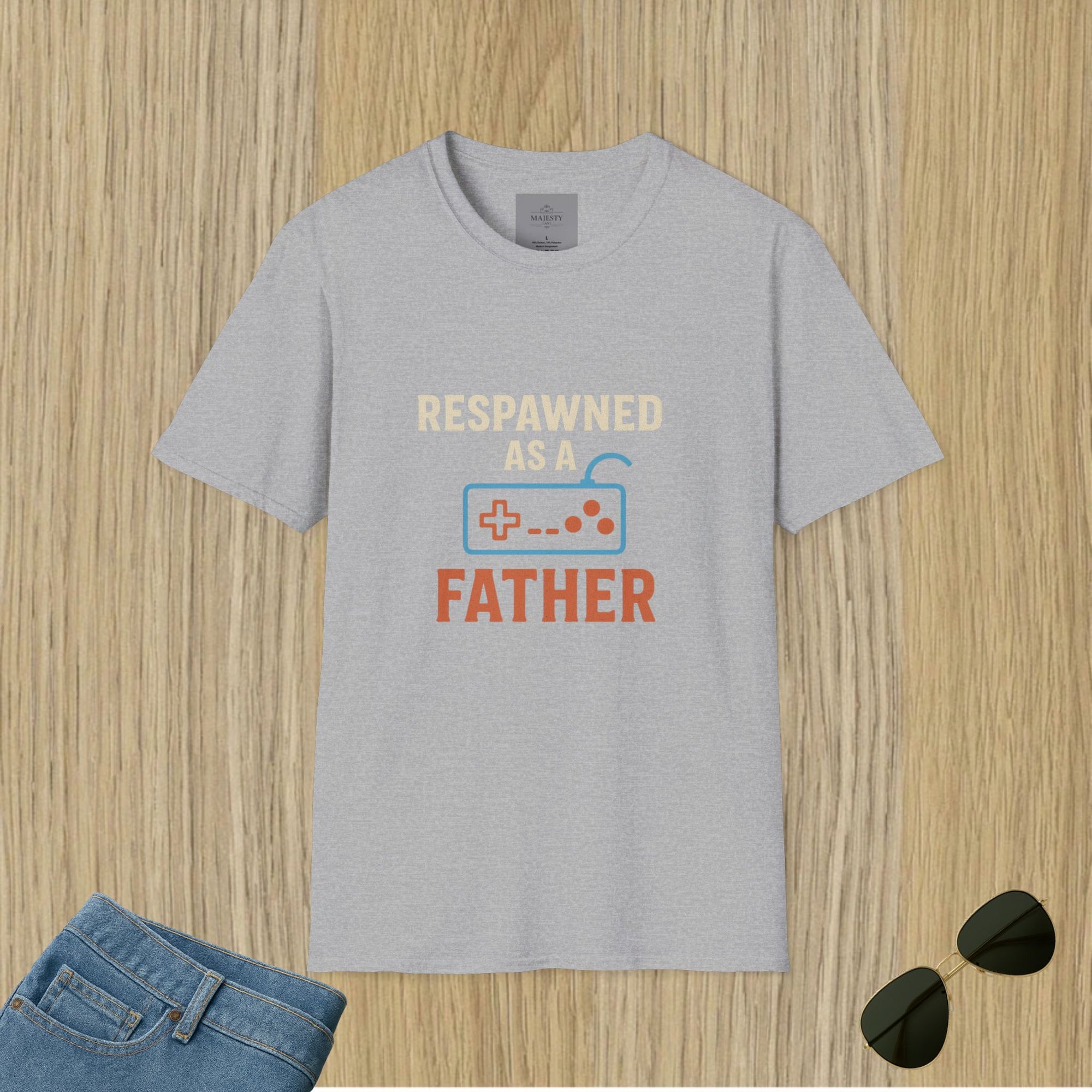 Respawned as a Father T-Shirt, Softstyle Tee