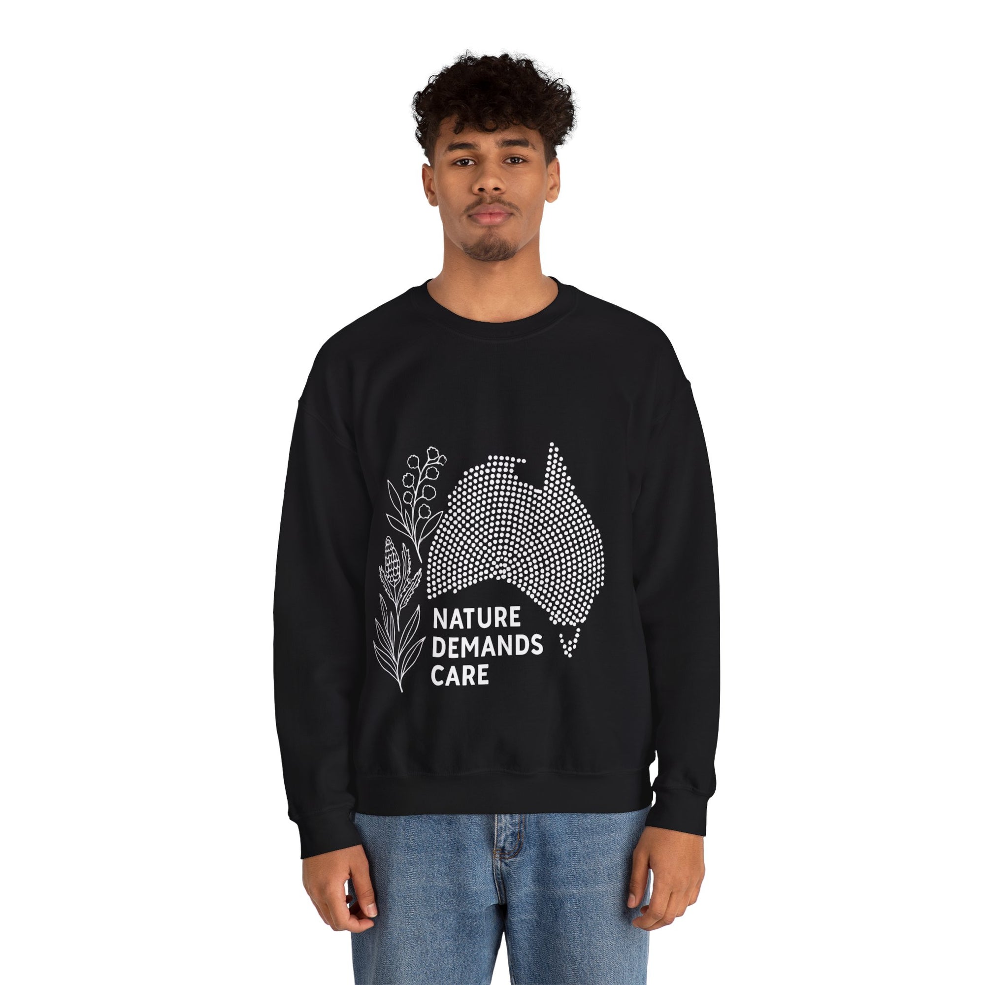 Nature Demands Care Unisex Crewneck Sweatshirt | Cozy Gift for Travelers, Fashion Lovers, Tasmania Souvenir, Comfortable Sweatshirt, [...]
