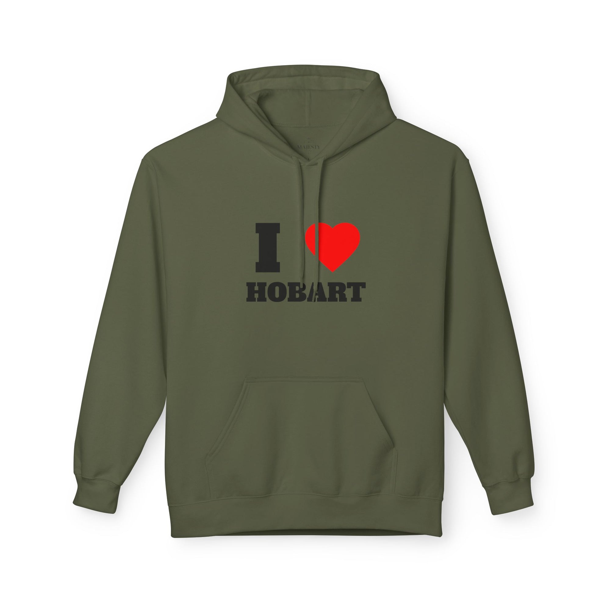 'I Love Hobart' Unisex Softstyle Fleece Hoodie, Cozy Gift, Streetwear, Unique Fashion, Casual Wear, Lounge Essential