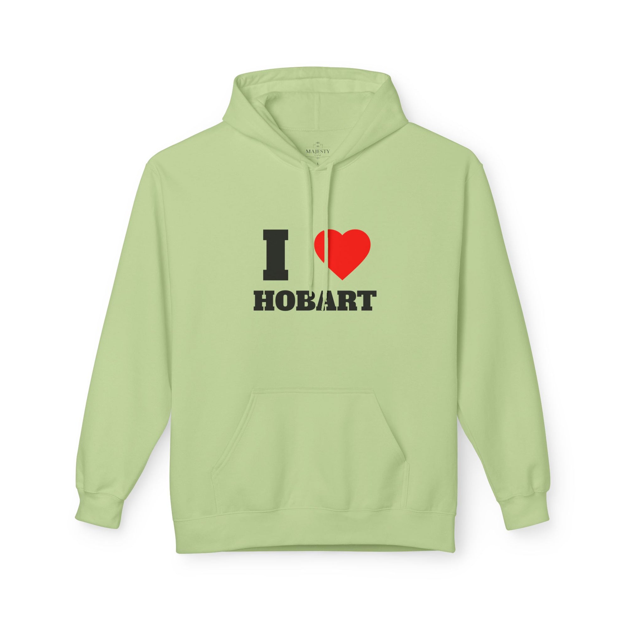 'I Love Hobart' Unisex Softstyle Fleece Hoodie, Cozy Gift, Streetwear, Unique Fashion, Casual Wear, Lounge Essential