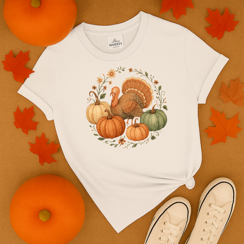 Autumn Pumpkin Turkey T-Shirt