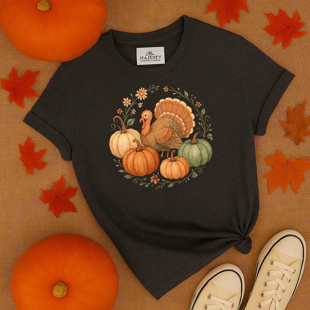 Autumn Pumpkin Turkey T-Shirt