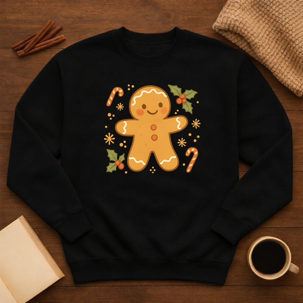 Gingerbread and Candy Cane Sweatshirt