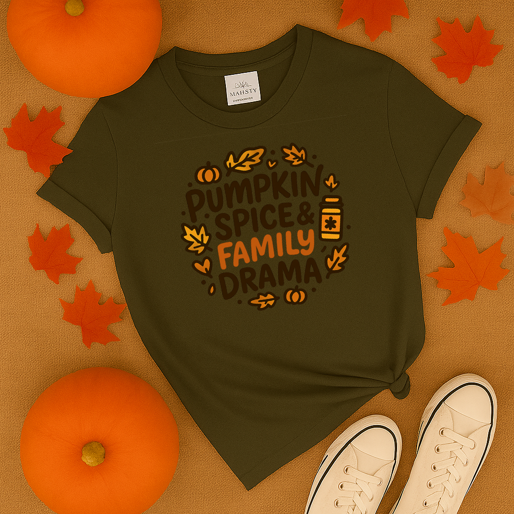 Pumpkin Spice and Family Drama T-Shirt