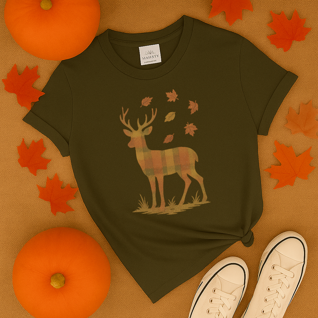 Rustic Autumn Deer T-Shirt