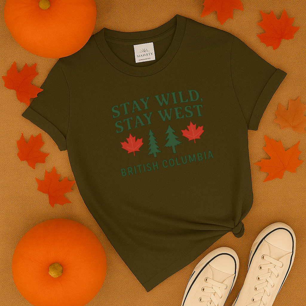 Stay Wild Stay West British Columbia T-Shirt